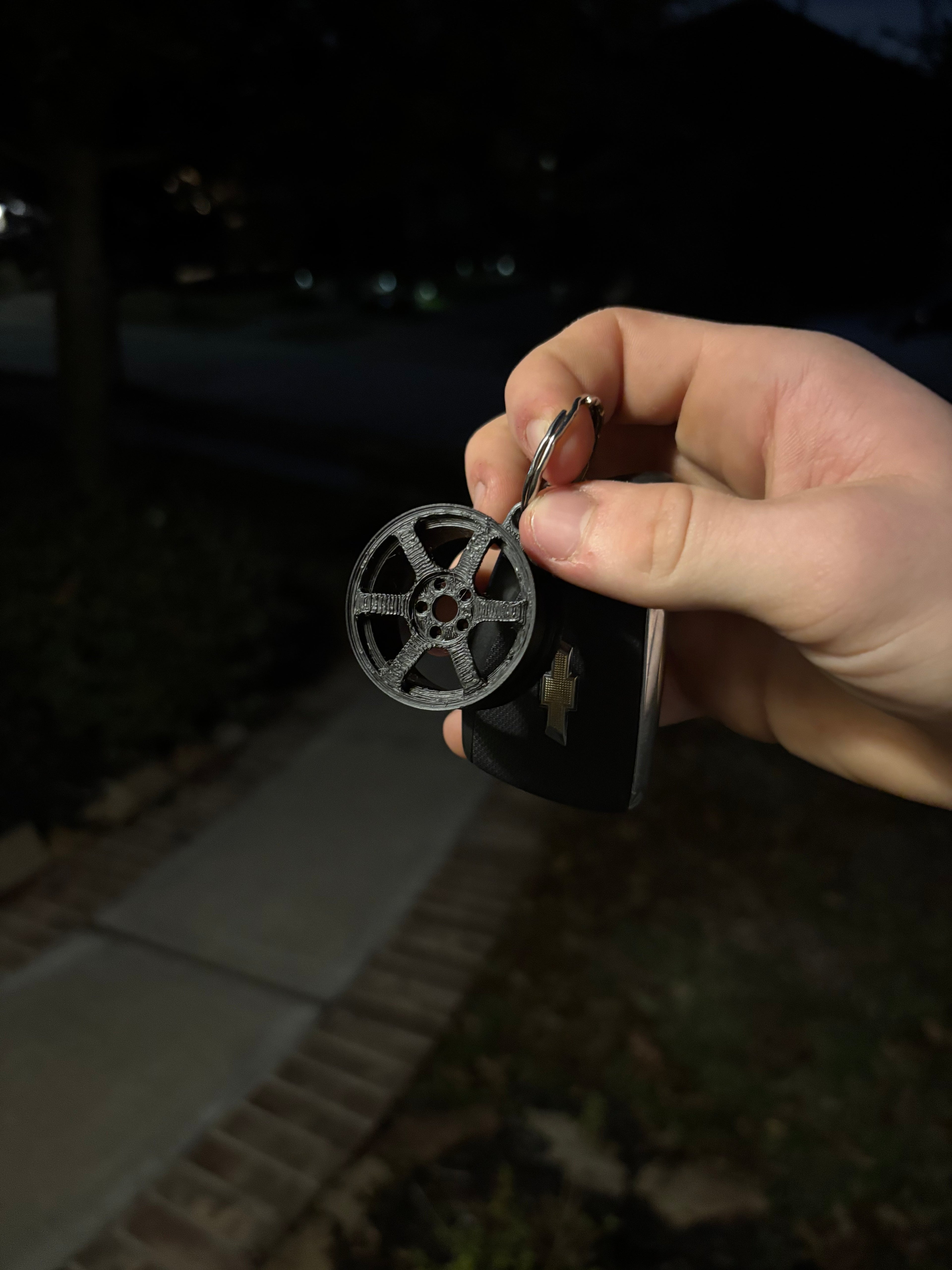6 Spoke Rim Keychain